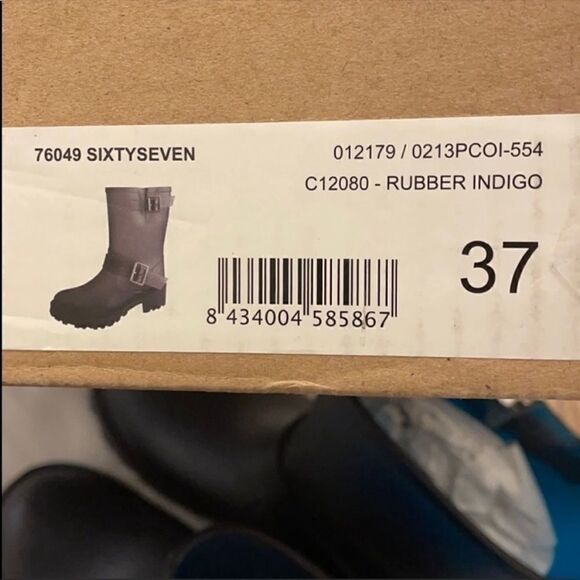 OUTSIDER BY SIXTY SEVEN INDIGO RUBBER RAIN… - Picture 9 of 10